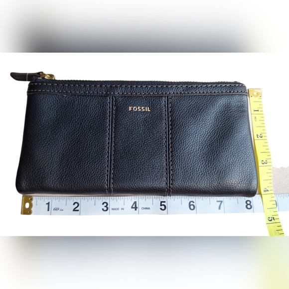 NWOT Fossil leather wallet black - Picture 4 of 8